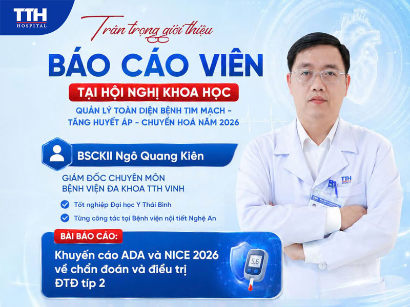 Báo cáo viên: BSCKII Ngô Quang Kiên - Giám đốc Chuyên môn Bệnh viện Đa khoa TTH Vinh.