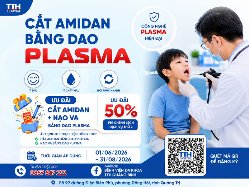 Chương trình ưu đãi hè 2026 tại Bệnh viện Đa khoa TTH Quảng Bình