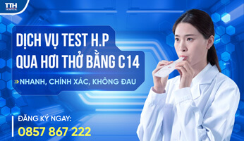 Dịch vụ test H.P qua hơi thở bằng C14 nhanh, chính xác, không đau
