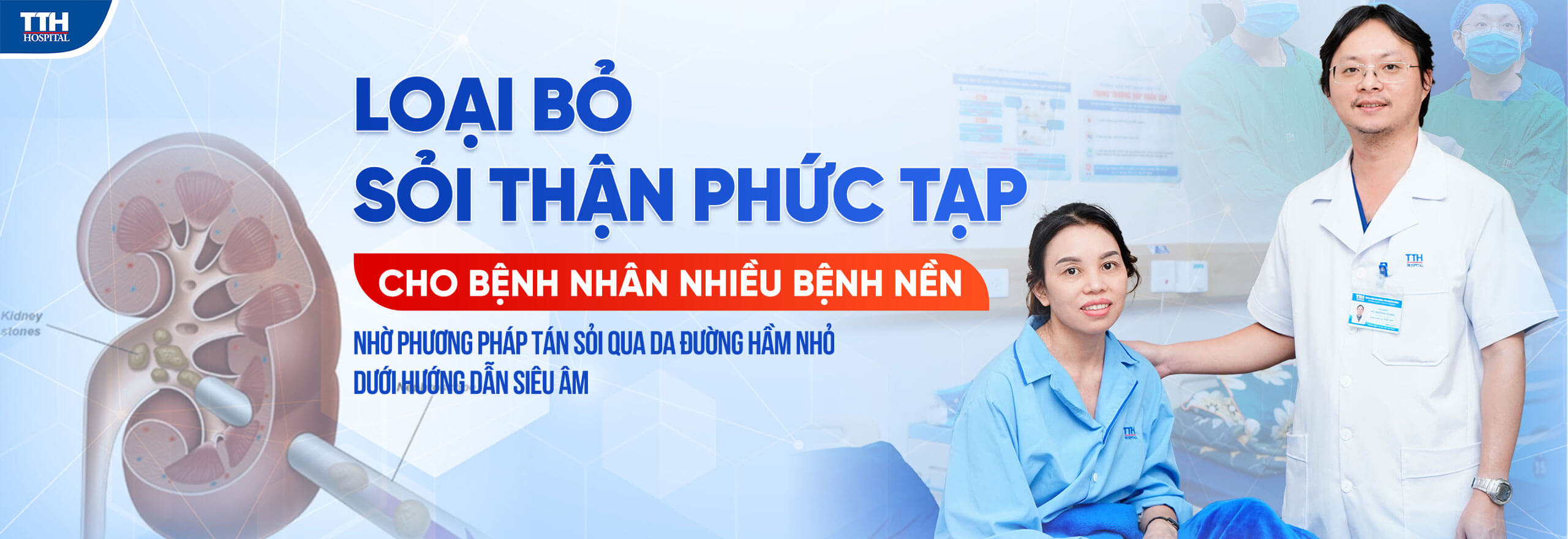 LOẠI BỎ HOÀN TOÀN SỎI THẬN PHỨC TẠP TRÊN BỆNH NHÂN NHIỀU BỆNH NỀN