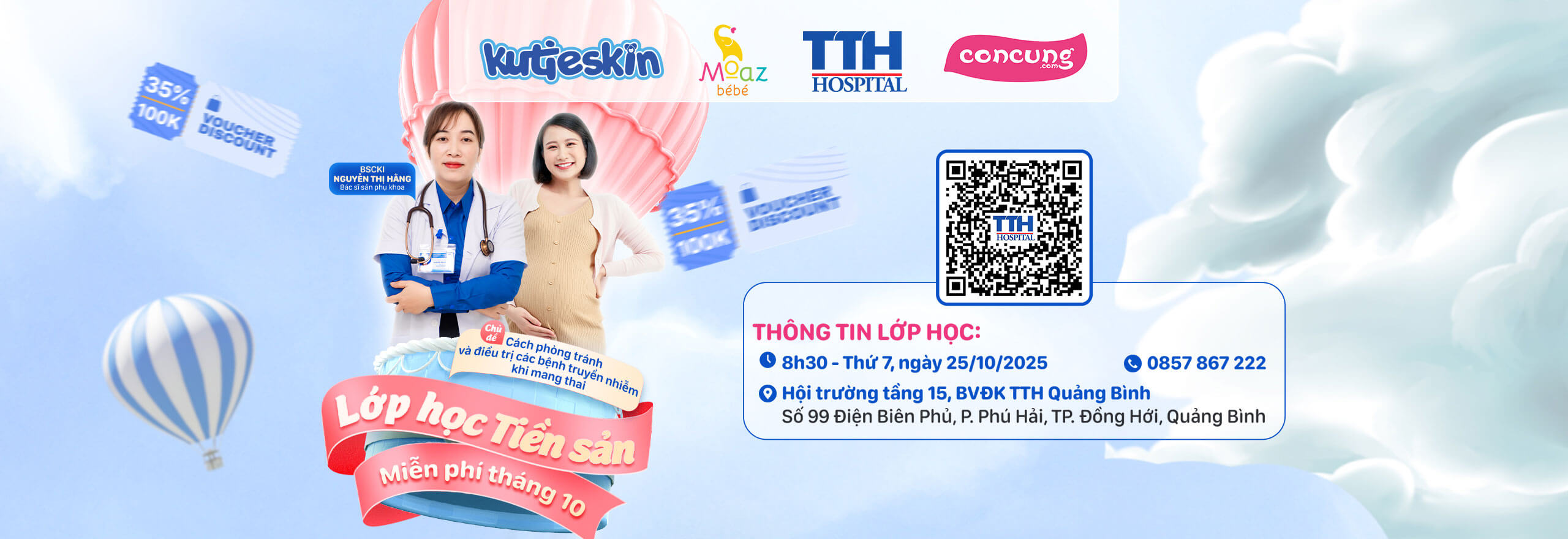 LỚP HỌC TIỀN SẢN MIỄN PHÍ THÁNG 10