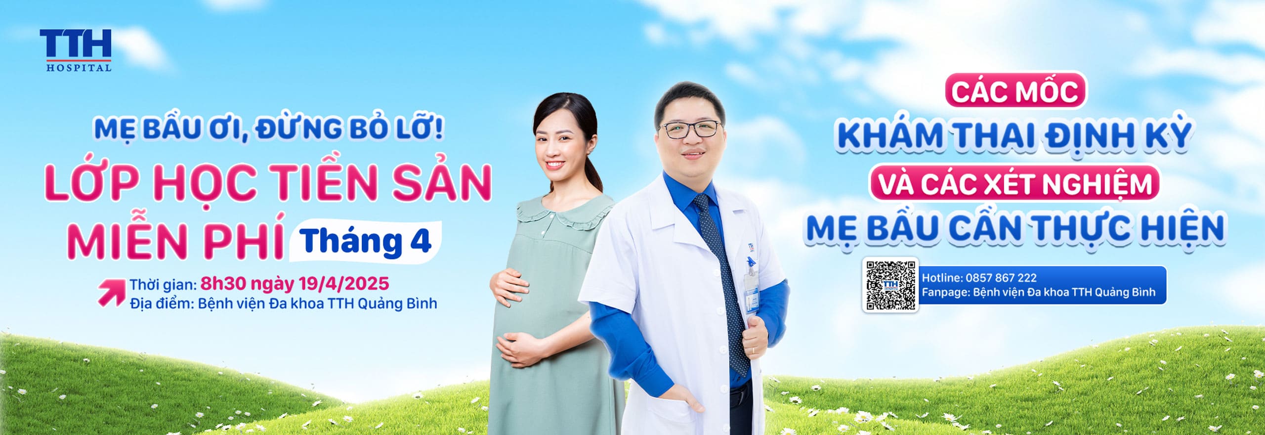 Lớp Học Tiền Sản Tại Bệnh Viện Đa Khoa TTH Quảng Bình tháng 4