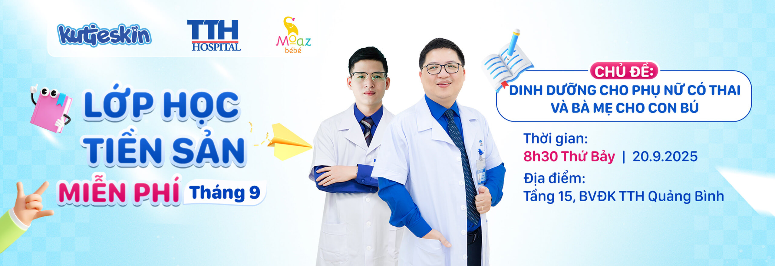 Lớp học tiền sản tháng 9 – Dinh dưỡng cho mẹ, yêu thương cho con