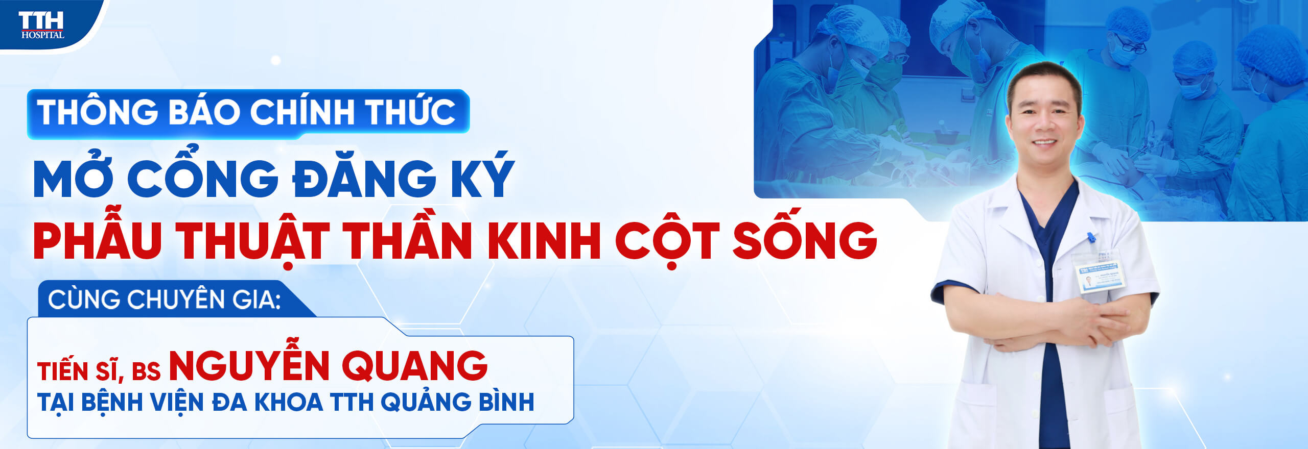 MỞ CỔNG ĐĂNG KÝ PHẪU THUẬT THẦN KINH CỘT SỐNG CÙNG CHUYÊN GIA
