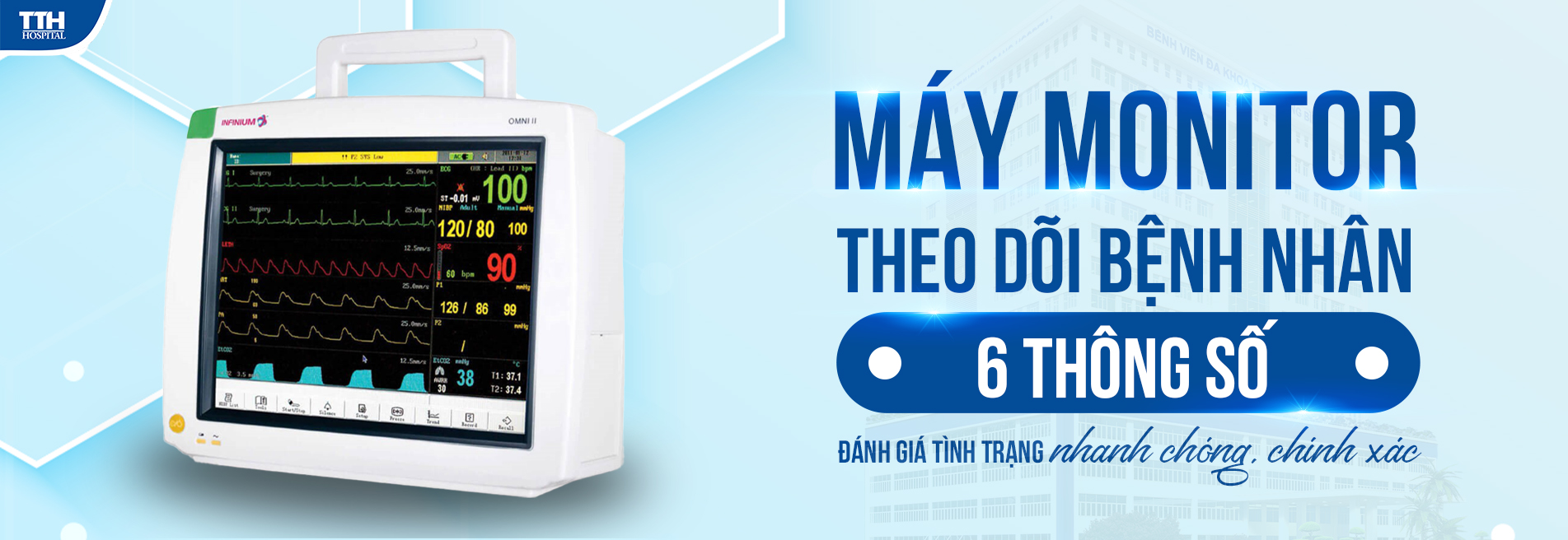 Vai trò của máy Monitor theo dõi bệnh nhân