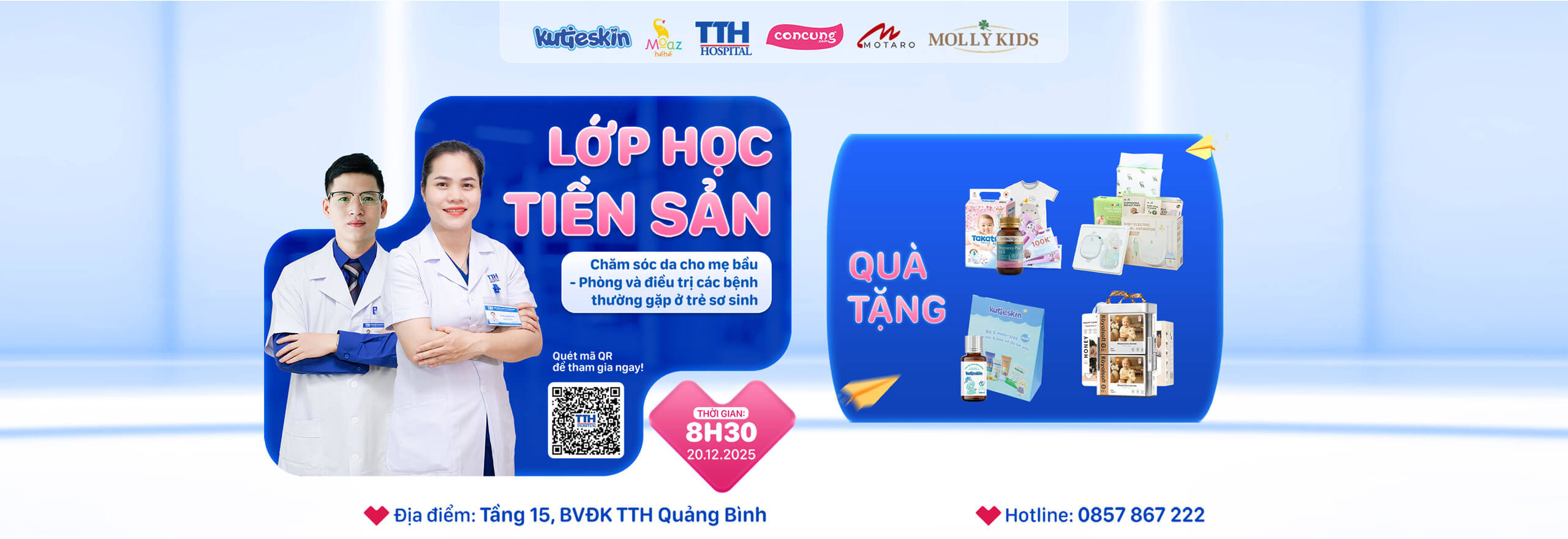 THAM GIA LỚP HỌC TIỀN SẢN THÁNG 12 TẠI TTH QUẢNG BÌNH